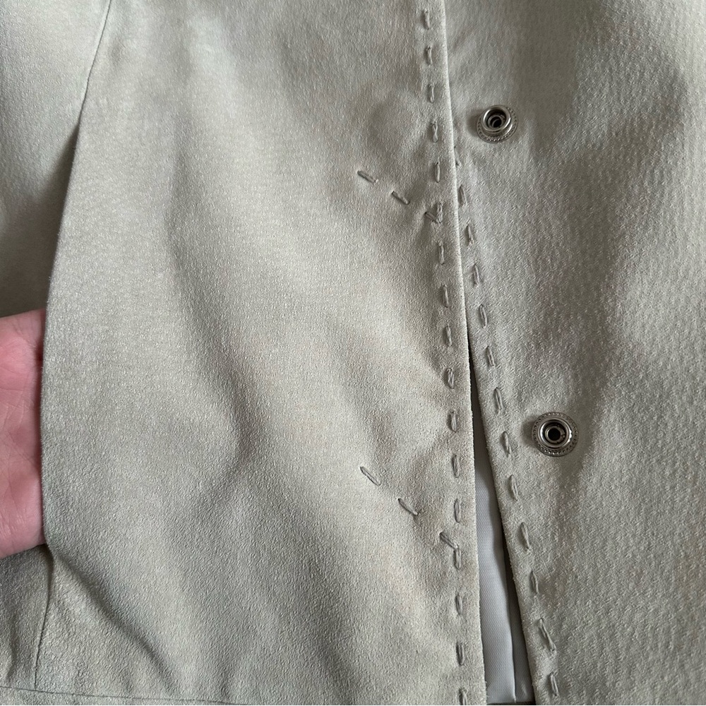 Vintage suede leather jacket - Picture 3 of 11